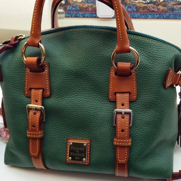 Dooney & Bourke Pebble Leather Domed Satchel - Picture 10 of 15